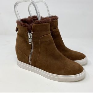 Steven by Steve Madden Wedge Sneakers Fur Lined